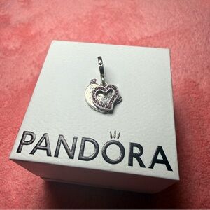 Devil Heart Double Dangle Pandora Charm